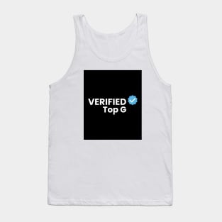 Top G Twitter Verified Tank Top